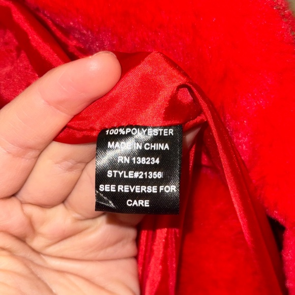 Red Fuzzy Jacket - Picture 3 of 5